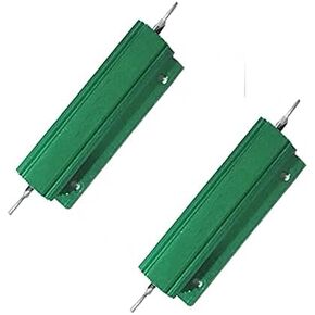 Resistor Aluminum Shell Resistors 100W Power Resistor Wirewound Resistor for Doorbell, Led, Power Supply Equipment 0.25 Ohm Green 1PCS