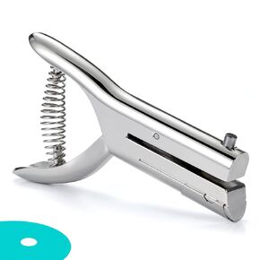 1/8 inch Hole Punch,Single Hole Punch Heavy Duty Hole Punches Paper Punch Portable Hand Held Long Hole Punch Small Hole Puncher Single for Tags Paper Cards Plastic Cardboard (1/8''-3MM Hole)