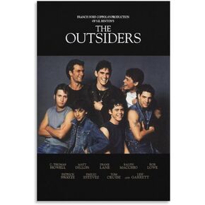 brrf The Outsiders Movie Poster Teen Drama Office Poster Poster Decorative Painting Canvas Wall Art Living Room Posters Bedroom Painting 12x18inch(30x45cm)
