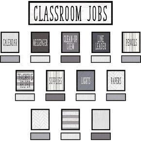 Teacher Created Resources Modern Farmhouse Classroom Jobs Mini Bulletin Board 21" x 6" Header Piece