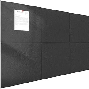 AUGSUN 6 حزمة لوحة الفلين الكبيرة 48 بوصة × 32 بوصة، لوح شعر كبير من بلاط الحائط مع وسادات لاصقة آمنة قابلة للإزالة، لوحة إعلانات كبيرة قابلة للطي، لوحة فلين 47.2 × 31.5 بوصة للجدران، المنزل، المكتب، المدرسة in Kuwait