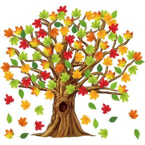 Gersoniel 90 Pieces Valentine‘s Day Classroom Tree Bulletin Board Decorations Conversation Heart Leaves Cutouts Stickers for Classroom Home Wall Decor(Conversation Heart Style)