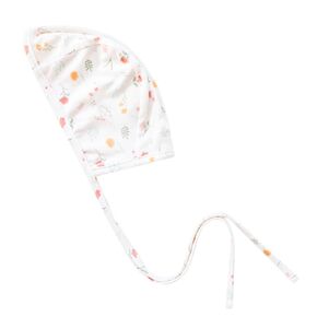 Copper Pearl Baby Bonnets: Ultra-Soft, Comfy to Wear, Tie-On Infant Sun Hat for Protection Against UV Rays, Trendy Coordinating Designs Swaddles, 6-12 Months - Della