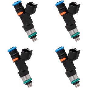 Fuel Injector 6 Holes 550cc EV14 Compatible with Audi A4 TT Quattro Volkswagen Golf Jetta Passat Acura RSX 1.8T turbo engine ONLY Replaces OE 0280158117 0280158298 (Set of 4)