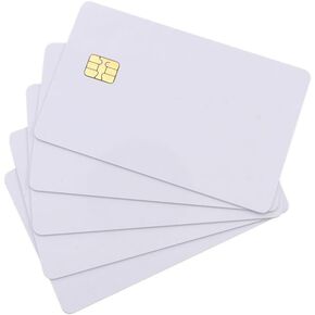 YARONGTECH ISO7816 white sublimation printable SLE4442 blank Smart contact IC card (pack of 5)
