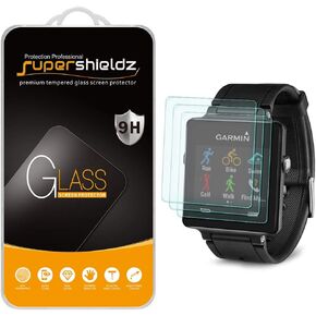 Supershieldz (3 Pack) Designed for Garmin Vivoactive Tempered Glass Screen Protector, Anti Scratch, Bubble Free