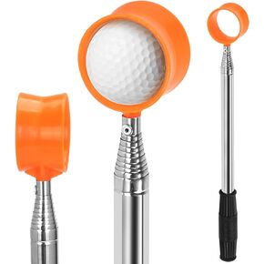 Golf Ball Retriever, 9FT Aluminum Alloy Golf Ball Retriever Telescopic Golf Accessories Golf Gift for Men