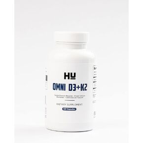 مكمل فيتامين د من أوميكر HU-Omni D3+K2 - D3 10,000 وحدة دولية وK2 100 ميكروجرام (MK-7) - 120 كبسولة، 0.34 أونصة سائلة (عبوة من قطعة واحدة)، 1 in Saudi Arabia