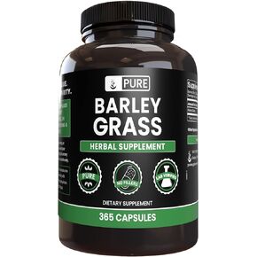 Pure Original Ingredients Barley Grass (365 Capsules) No Magnesium Or Rice Fillers, Always Pure, Lab Verified