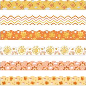 BeYumi 96Pcs Easter Glitter Gold and White Cross Christian Religious Bulletin Board Borders Khaki God Faith Plaid Scalloped Border Trim Church Sunday School Classroom Chalkboard Blackboard Decoration