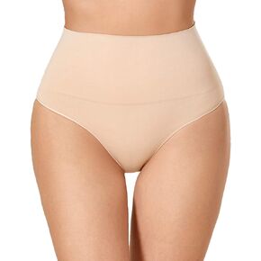 LAUDINE Women's High-Waist Tummy Control Shaping Panties Seamless Plus Size Shapewear