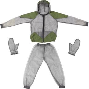 LIXADA Ultra-fine Mesh Summer Wear Fine Net Cover Outdoor Breathable Jacket Suit