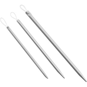 Maxmoral A Set 3Pcs Nylon Thread Rope Threader Yarn Thread Eye Wool Needle Threader Sweater Needle Knitting Tool Yarn Needle Weave Knitting Needles Bent Needle Large-Eye Blunt Needles