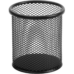 حامل أقلام للمكتب، كوب حامل أقلام أسود للمكتب، حامل أكواب أقلام رصاص شبكي سلكي أسود لحامل أكواب أقلام الرصاص المكتبية، حامل فرشاة المكياج، منظم أقلام المكتب in Kuwait