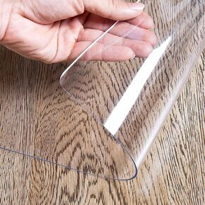 Runner Rug Heavy Duty Floor Runner/Protector for Hardwood Floors €“ Clear Plastic Vinyl Rug Protector Cover, Family & Pet Friendly Transparent Mat (Size : 60cm x 200cm (2ft x 6.6ft))