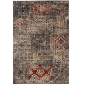 Superior Indoor Area Rug or Runner, Modern Distressed Patchwork Floor Decor, Aesthetic Rugs for Living Room, Bedroom, Office, Dining/Kitchen, Hardwood Floors, Amara Collection, 2' x 3'