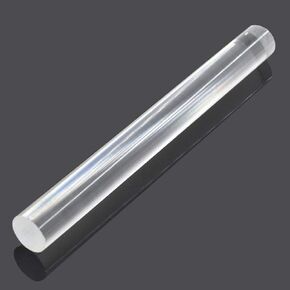 Acrylic Rolling Pin Clear Solid Clay Tool for Shaping, Smoothing, Modelling, Sculpting, 20x2cm