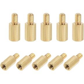 Uxcell M2x4mm+3mm ذكر-أنثى نحاس سداسي PCB اللوحة الأم فاصل المواجهة لطائرة بدون طيار FPV كوادكوبتر، الكمبيوتر ولوحة دوائر كهربائية 50 قطعة