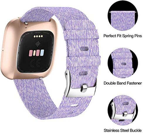 متوافق مع Garmin Forerunner 255 Band، حزام إكسسوارات بديل من نسيج النايلون المنسوج المسامي متوافق مع Garmin 255 46mm / 255S 41mm Smartwatch in Kuwait