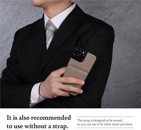 Hanatora] حافظة iPhone12mini قابلة للطي مع حامل بطاقة وغطاء هاتف من الجلد الأصلي، حافظة ذات جودة أنيقة بدون مغناطيس للنساء والرجال، رمادي SCPG-12Mini-Grege in Kuwait