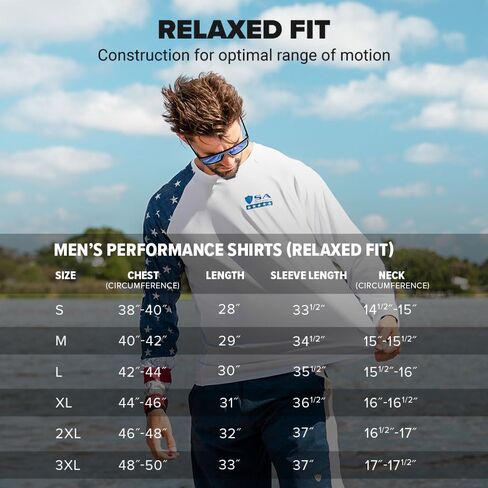 أداء جديد للرجال قميص طويل الأكمام | عامل حماية من أشعة الشمس بعامل حماية من أشعة الشمس 50+، ماص للرطوبة، تمدد في 4 اتجاهات | من شركة SA in Kuwait