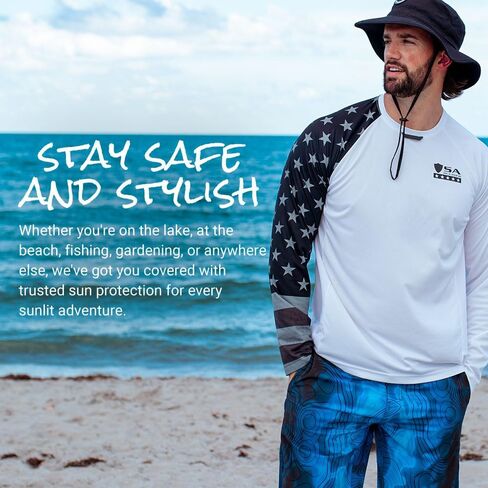 أداء جديد للرجال قميص طويل الأكمام | عامل حماية من أشعة الشمس بعامل حماية من أشعة الشمس 50+، ماص للرطوبة، تمدد في 4 اتجاهات | من شركة SA in Kuwait