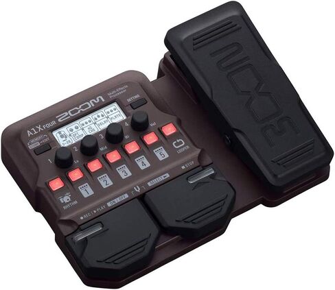 Zoom A1X Four Acoustic Instrument Multi-Effect Processor with Polsen HPC-A30 Monitor Headphones, 9V Power Adapter & 10ft Instrument Cable Bundle in Saudi Arabia