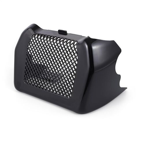 Motorcycle Oil Cooler Cover Case with Bracket - Lightweight ABS Plastic and Mesh Design for Motorcycle Oil Cooler Radiator for Harley Touring Road King Road Street Glide FLHR FLHX 2017-2023 (Black) in Saudi Arabia