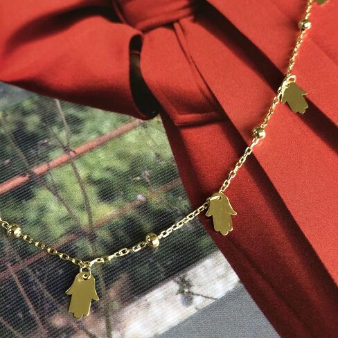 سلسلة من الفضة الاسترليني 925 للنساء، سلاسل ذهبية مطلية عيار 14 قيراط للنساء، قلادة عين الشر للنساء، محطة مطلية بالروديوم سلاسل فضية طويلة الطبقات للنساء in Kuwait