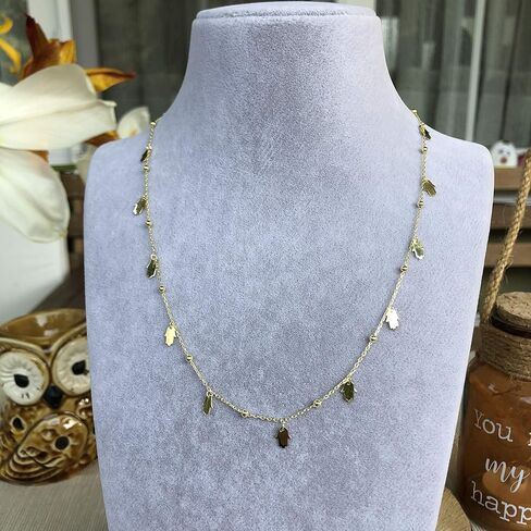 سلسلة من الفضة الاسترليني 925 للنساء، سلاسل ذهبية مطلية عيار 14 قيراط للنساء، قلادة عين الشر للنساء، محطة مطلية بالروديوم سلاسل فضية طويلة الطبقات للنساء in Kuwait