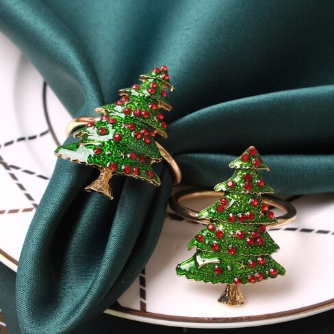 12Pcs Christmas Napkin Rings, Gold Color Deer Napkin Rings Set, Christmas Elk Napkin Buckles for Napkin Placement, Table Napkin Organization for Christmas Party Dinner (Gold Elk, 3.5cm) in Saudi Arabia