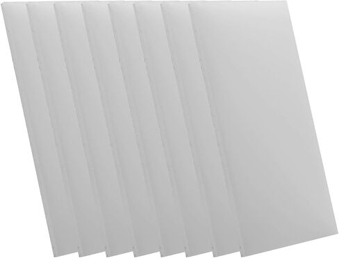 ورقة بولي بروبيلين من مادة Genmitsu CNC، بيضاء غير شفافة، 8 قطع 1/5 × 7 × 4 بوصة، ورقة PP، مثالية للنقش باستخدام الحاسب الآلي، والقطع، والطحن، والحرف اليدوية وزخارف عيد الميلاد in Kuwait