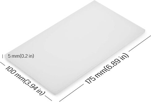 ورقة بولي بروبيلين من مادة Genmitsu CNC، بيضاء غير شفافة، 8 قطع 1/5 × 7 × 4 بوصة، ورقة PP، مثالية للنقش باستخدام الحاسب الآلي، والقطع، والطحن، والحرف اليدوية وزخارف عيد الميلاد in Kuwait
