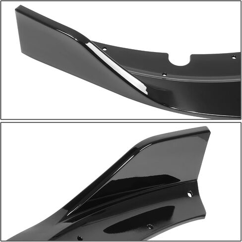 DNA Motoring ZTL-Y-0232 3Pc Front Bumper Lip Spoiler Splitter Compatible with 15-20 Dodge Charger SRT, Black in Saudi Arabia