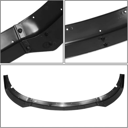 DNA Motoring ZTL-Y-0232 3Pc Front Bumper Lip Spoiler Splitter Compatible with 15-20 Dodge Charger SRT, Black in Saudi Arabia
