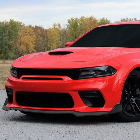 DNA Motoring ZTL-Y-0232 3Pc Front Bumper Lip Spoiler Splitter Compatible with 15-20 Dodge Charger SRT, Black in Saudi Arabia