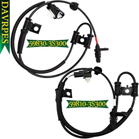 2 قطعة 59810-3S300 + 59830-3S300 الجبهة اليسرى واليمنى ABS عجلة السرعة الاستشعار لشركة هيونداي سوناتا 2011 2012 2013 2014 استبدال #598103S300 ~ 598303S300 in Saudi Arabia