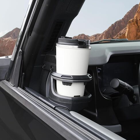 حامل أكواب نافذة Mabett لسيارة Ford Bronco 2021-2024 2/4 أبواب، حامل أكواب للباب الجانبي للسائق لملحقات برونكو in Kuwait