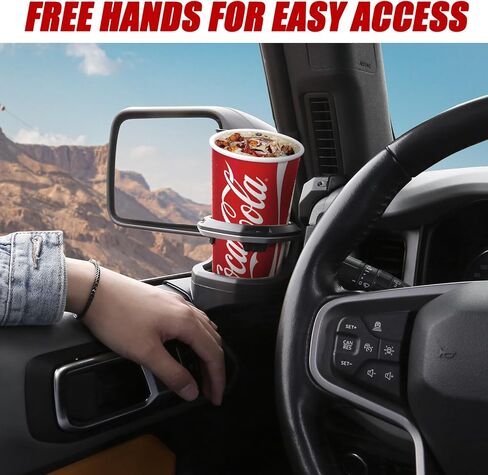 حامل أكواب نافذة Mabett لسيارة Ford Bronco 2021-2024 2/4 أبواب، حامل أكواب للباب الجانبي للسائق لملحقات برونكو in Kuwait