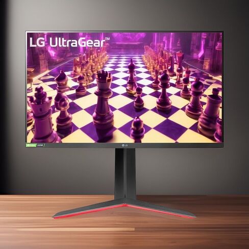 LG 27GP750-B 27" Ultragear FHD (1920 x 1080) IPS Gaming Monitor w/ 1ms Response Time & 240Hz Refresh Rate, NVIDIA G-SYNC Compatible with AMD FreeSync Premium, Thin Bezel, Tilt/Height/Pivot Adjustable in Kuwait