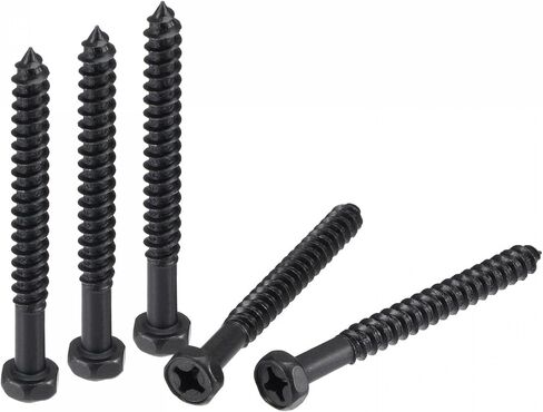 uxcell Hex Lag Screws 1/4" x 2-3/4" Carbon Steel Phillips Head Half Thread Self-Tapping Bolts for Deck Building or Joining Lumber 25pcs in Saudi Arabia