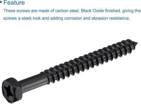 uxcell Hex Lag Screws 1/4" x 2-3/4" Carbon Steel Phillips Head Half Thread Self-Tapping Bolts for Deck Building or Joining Lumber 25pcs in Saudi Arabia
