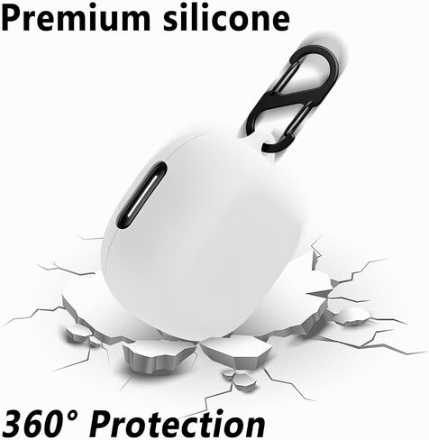 Geiomoo Silicone Case for Anker Soundcore P40i, Protective Cover with Carabiner (Black) in Saudi Arabia
