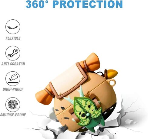 Silicone Korok Case Compatible with Sony WF-1000XM5 with Keychain, Soft Cute Anime Yahaha Shockproof Protective Cover Case for WF-1000XM5 for Kids in Kuwait