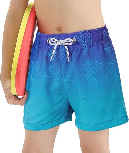 Boys Swim Trunks Swimsuit Boxer Brief Liner Swim Trunks Quick Dry Compression Anti Chafe Toddler Swim Shorts in Saudi Arabia