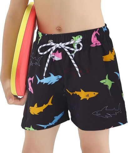Boys Swim Trunks Swimsuit Boxer Brief Liner Swim Trunks Quick Dry Compression Anti Chafe Toddler Swim Shorts in Saudi Arabia