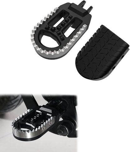 Xitomer Stainless + Rubber Motorcycle Bike Foot Pegs, Fit for MSX125/GROM 2013-2024, MONKEY125 20-24, Motorcycle Footrest Wide Fat Foot Pegs Footpeg Footrest in Saudi Arabia