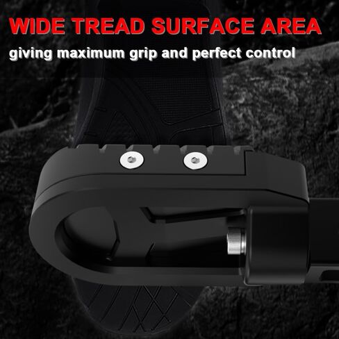 Xitomer Stainless + Rubber Motorcycle Bike Foot Pegs, Fit for MSX125/GROM 2013-2024, MONKEY125 20-24, Motorcycle Footrest Wide Fat Foot Pegs Footpeg Footrest in Saudi Arabia