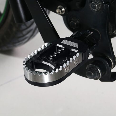 Xitomer Stainless + Rubber Motorcycle Bike Foot Pegs, Fit for MSX125/GROM 2013-2024, MONKEY125 20-24, Motorcycle Footrest Wide Fat Foot Pegs Footpeg Footrest in Saudi Arabia