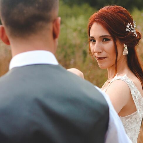 Madison Tyler Rhinestone Dangle Wedding Earrings for Brides|Bride Earring for Bachelorette Party for Women Girls|Wedding Gifts in Kuwait